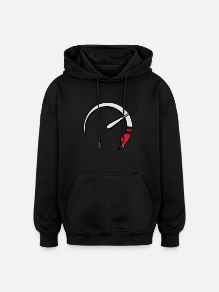 tacho3c - Oversized Unisex Hoodie - Schwarz