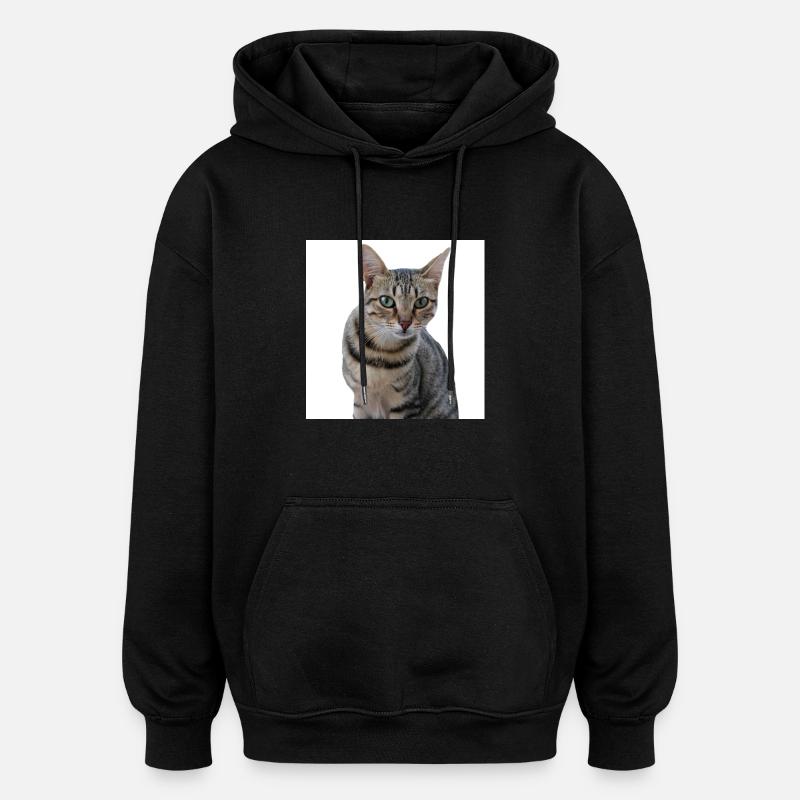 Chat chat chaton doux - Sweat à capuche oversize unisexe - noir