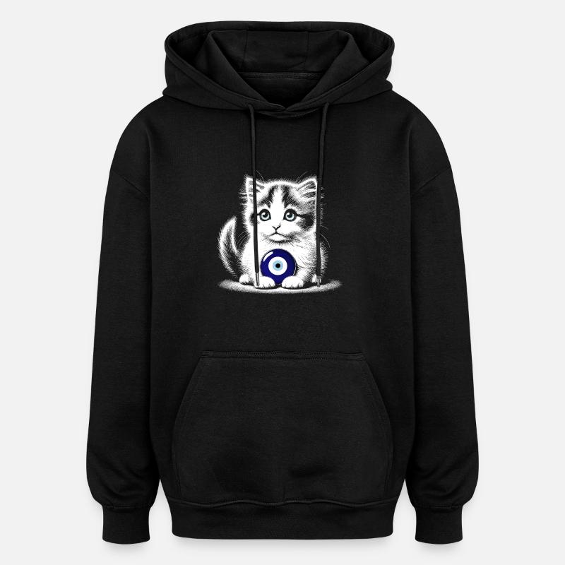 Nazar - Sweat à capuche oversize unisexe - noir