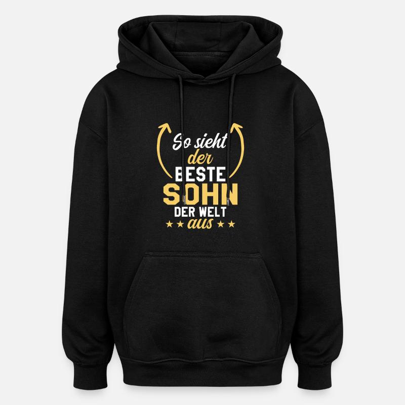 Bester Sohn - Oversized Unisex Hoodie - Schwarz