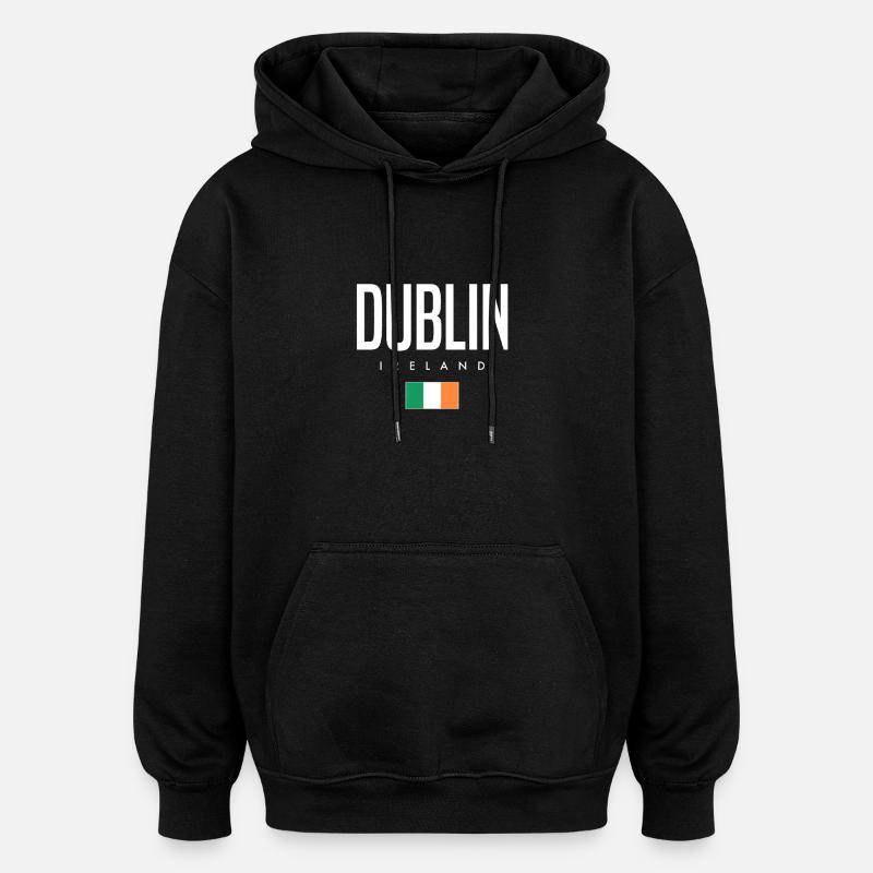 Dublin Irland - Oversized Unisex Hoodie - Schwarz