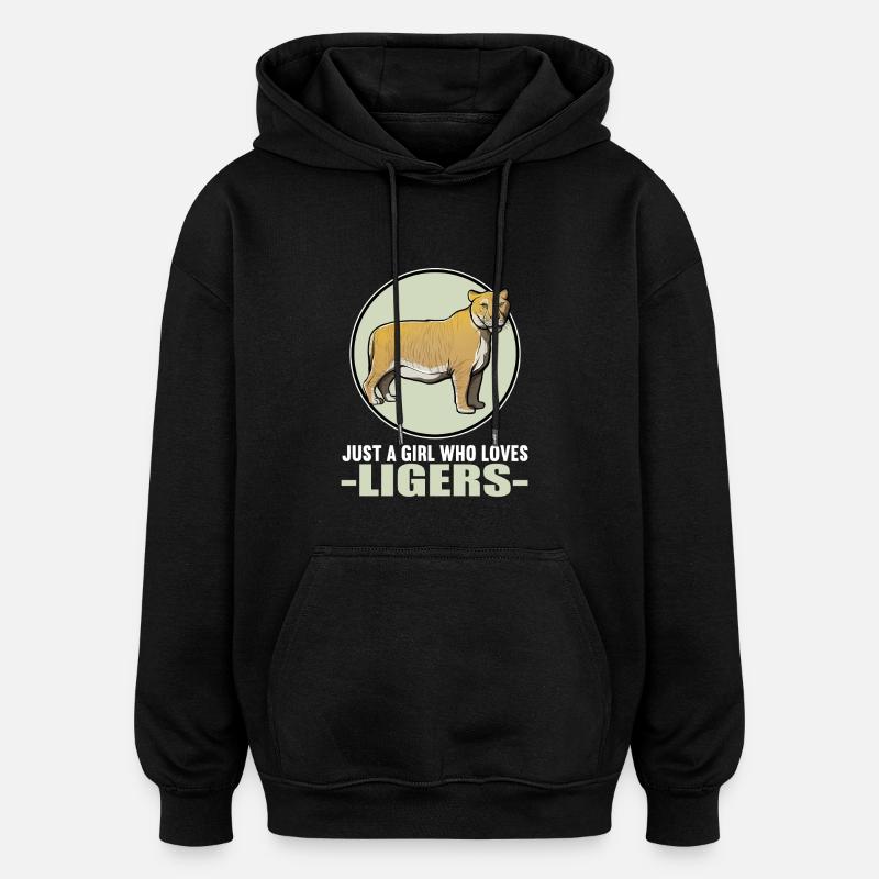 Ligers Liger - Sweat à capuche oversize unisexe - noir