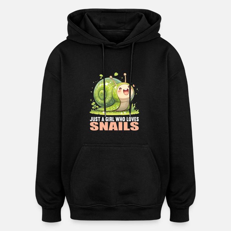 Snails Snail - Oversized Unisex Hoodie - black