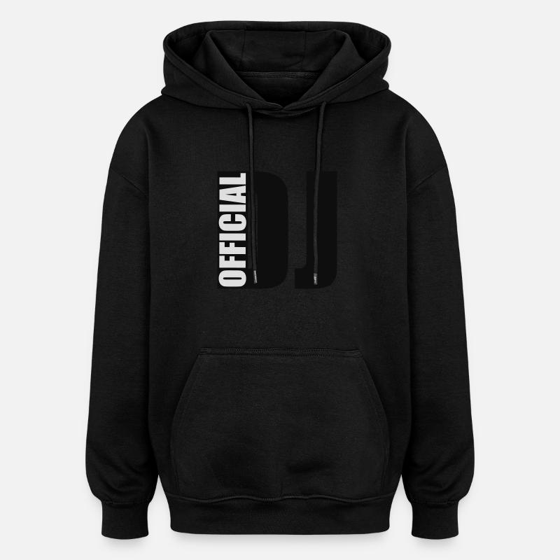 official DJ - Sweat à capuche oversize unisexe - noir