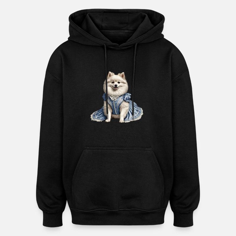 Chien noble - Sweat à capuche oversize unisexe - noir