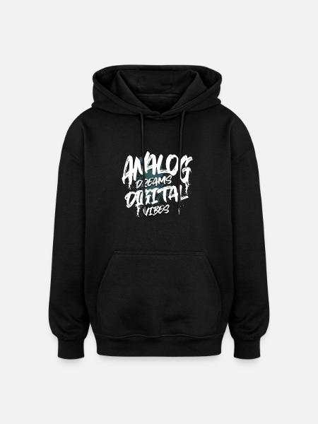 Synthesizer - Oversized Unisex Hoodie - black