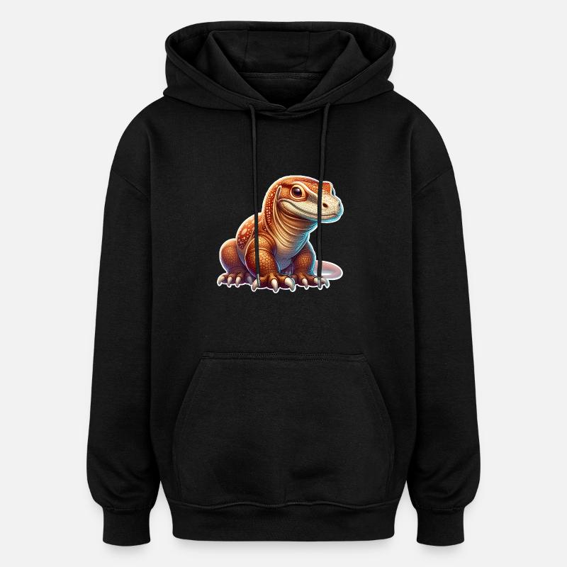 Komodo Dragon - Sweat à capuche oversize unisexe - noir