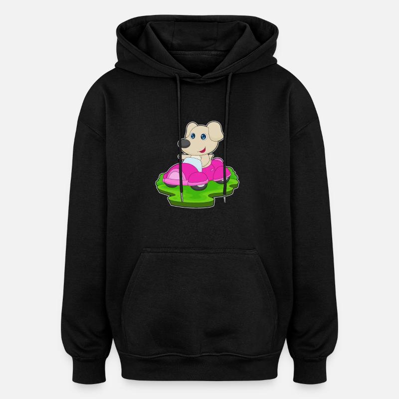 Voiture pour chien - Sweat à capuche oversize unisexe - noir