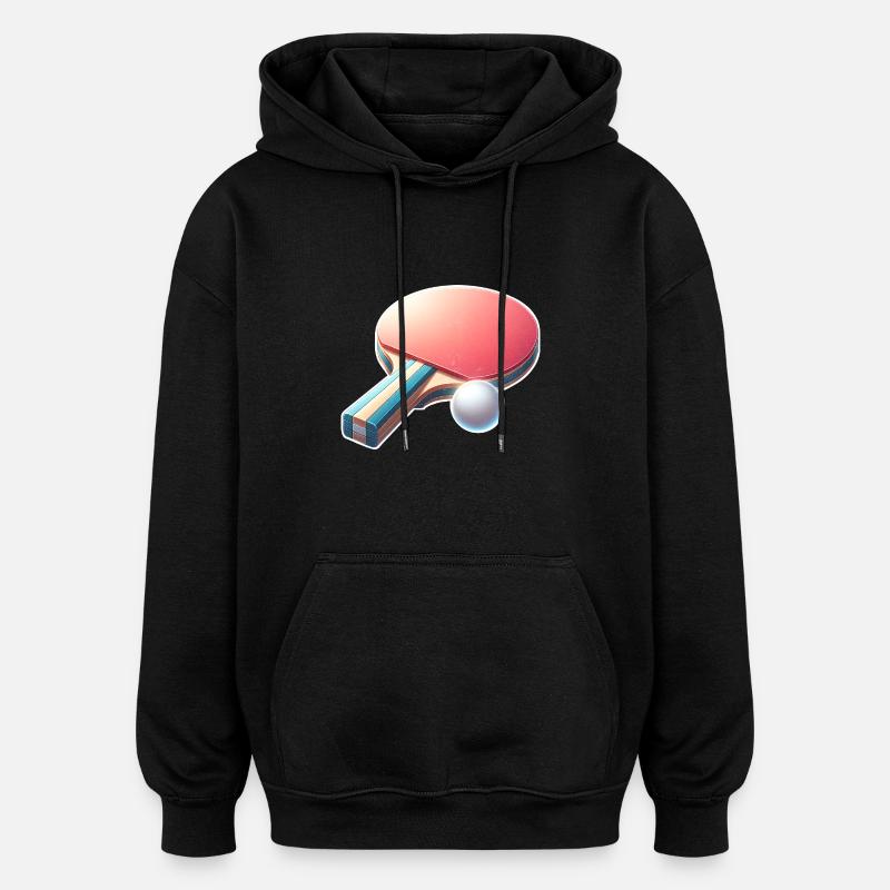 Table tennis - Oversized Unisex Hoodie - black