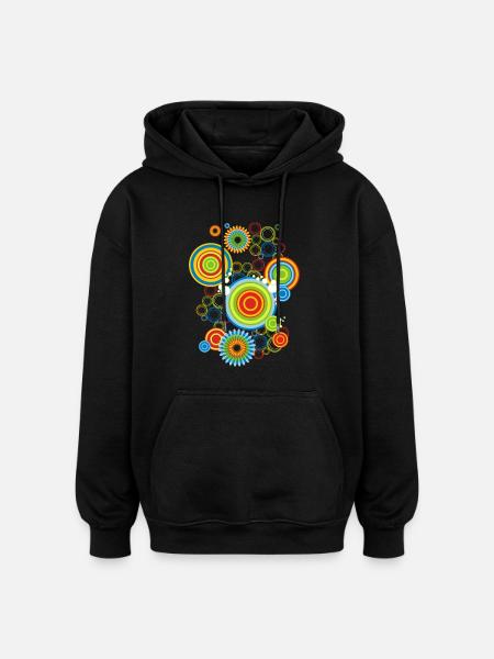 Disco 73 - Oversized Unisex Hoodie - Schwarz