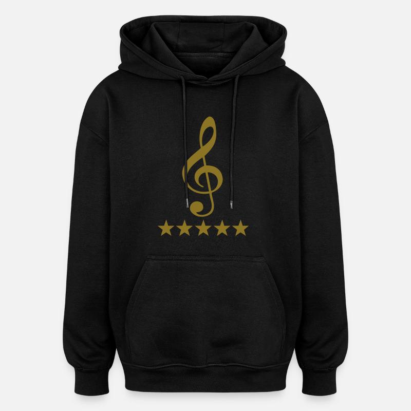 clef deluxe - Sweat à capuche oversize unisexe - noir