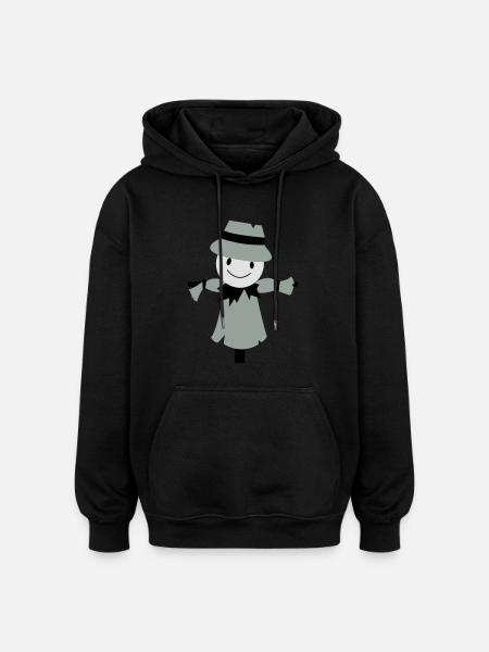 dummy - Oversized Unisex Hoodie - black