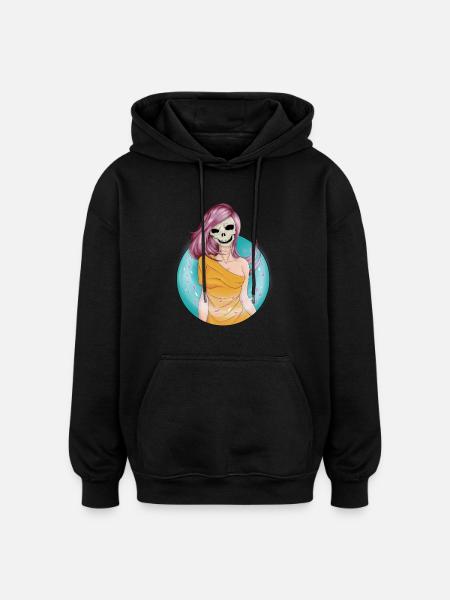 Skull of the wind - Oversized Unisex Hoodie - black