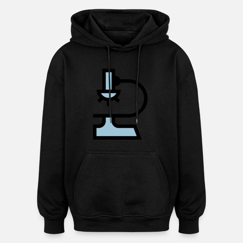 Laboratory microscope - Oversized Unisex Hoodie - black