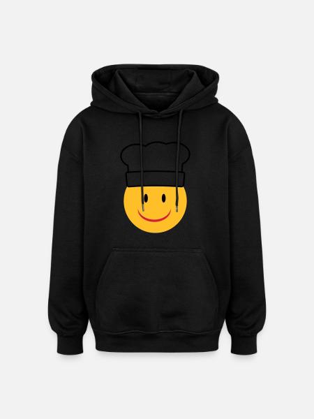 cuisiner - Sweat à capuche oversize unisexe - noir