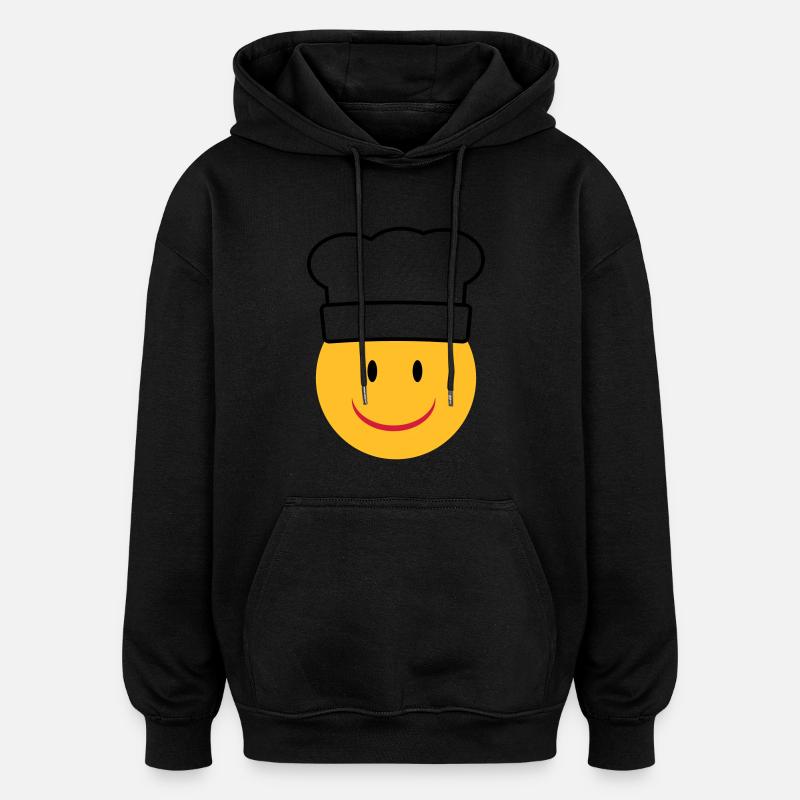 Koch - Oversized Unisex Hoodie - Schwarz