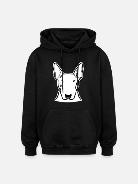 Bullterrier - Oversized Unisex Hoodie - Schwarz