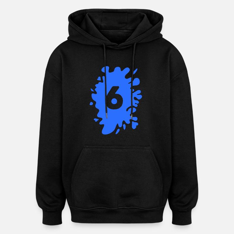 Blobs 6 - Oversized Unisex Hoodie - black