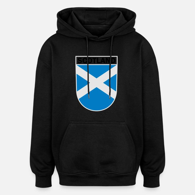 Armoiries Ecosse - Sweat à capuche oversize unisexe - noir