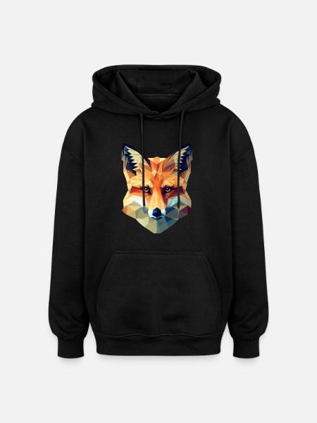Starfish playing volleyball - Oversized Unisex Hoodie - black