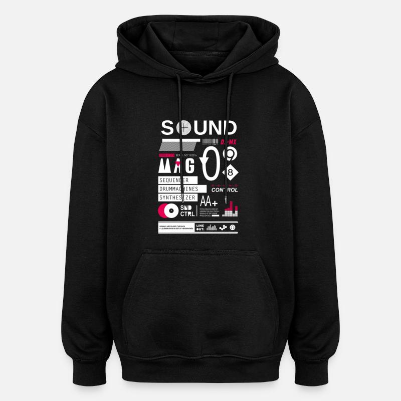 soundcontrol - Oversized Unisex Hoodie - Schwarz