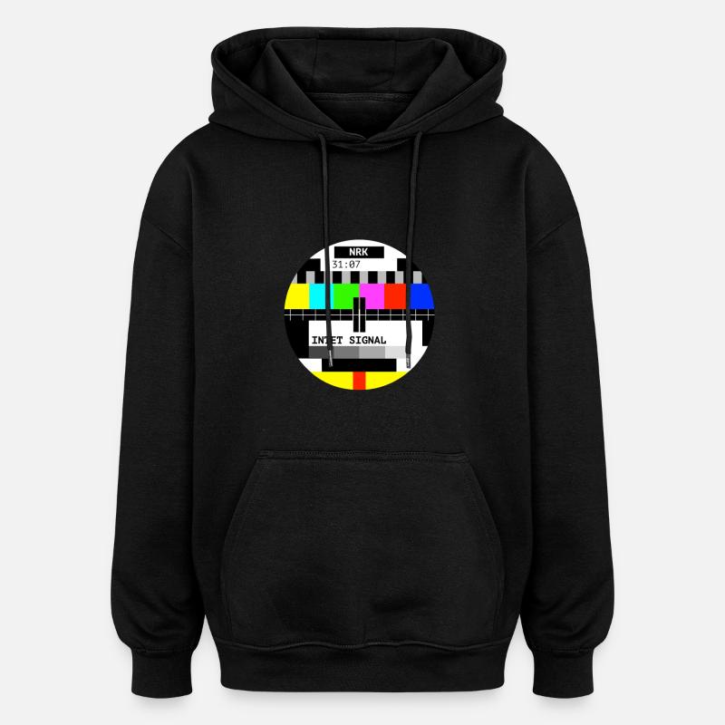 kein Signal - Oversized Unisex Hoodie - Schwarz