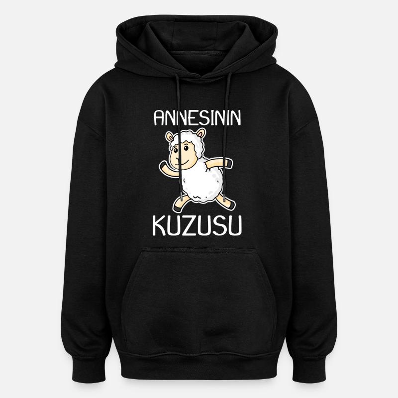 Annesinin Kuzusu - Bébé - turc - Sweat à capuche oversize unisexe - noir