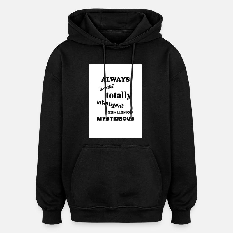 Autisme - Sweat à capuche oversize unisexe - noir