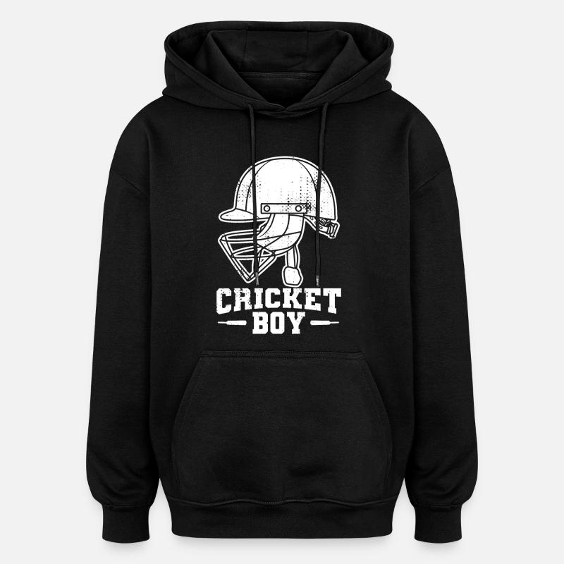 Cricket masculin - Sweat à capuche oversize unisexe - noir