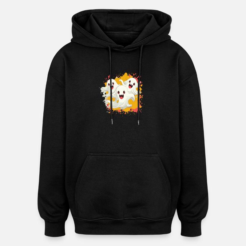 Ghost Trio Comic - Oversized Unisex Hoodie - black