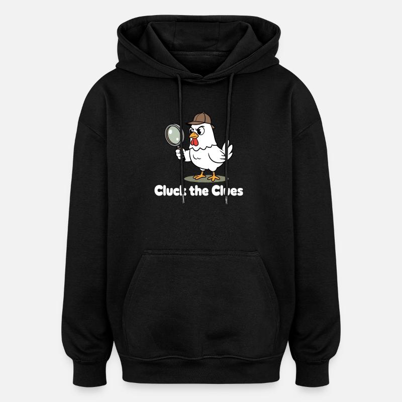 Cluck der Spürnase - Oversized Unisex Hoodie - Schwarz