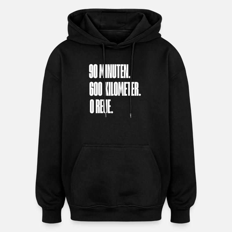 Arrière noir - Sweat à capuche oversize unisexe - noir