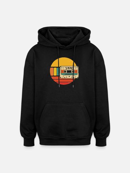 1992 anniversaire 1992 né en 1992 anniversaire - Sweat à capuche oversize unisexe - noir