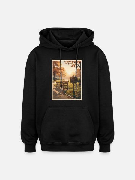 Reserved_for_Daydreaming - Oversized Unisex Hoodie - black