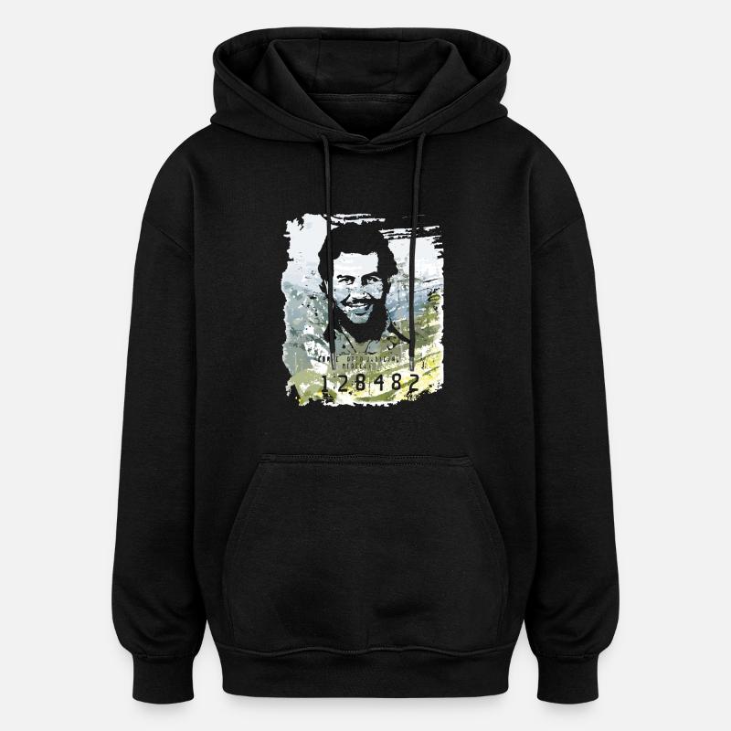 Pablo Escobar en détresse - Sweat à capuche oversize unisexe - noir