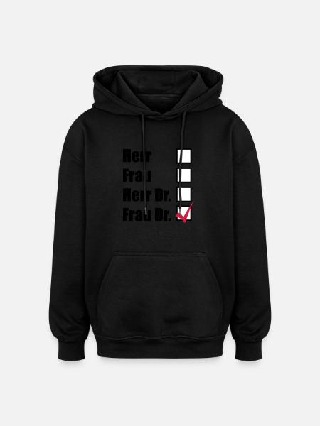 Doctor - Oversized Unisex Hoodie - black