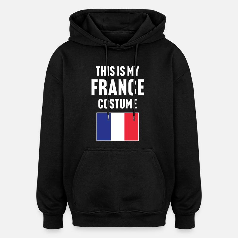 Ce costume de ma France - Sweat à capuche oversize unisexe - noir