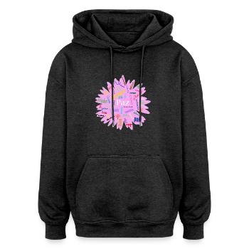 Frieden - Oversized Unisex Hoodie - Anthrazit - Vorne - Noah (186cm)