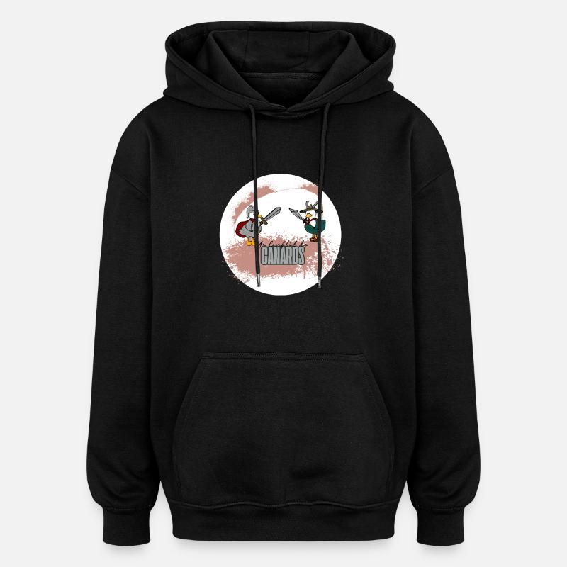 Conflit de canard - Sweat à capuche oversize unisexe - noir