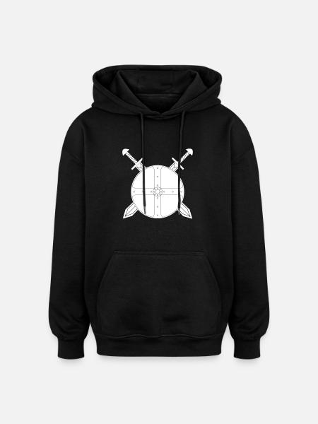 Viking - Oversized Unisex Hoodie - black