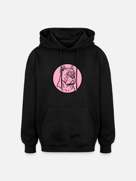 Mastif - Oversized Unisex Hoodie - black