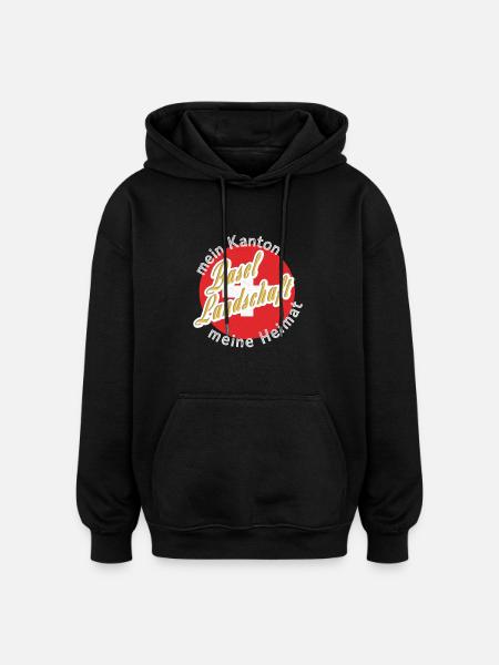 My Home Basel-Landschaft Gift - Oversized Unisex Hoodie - black