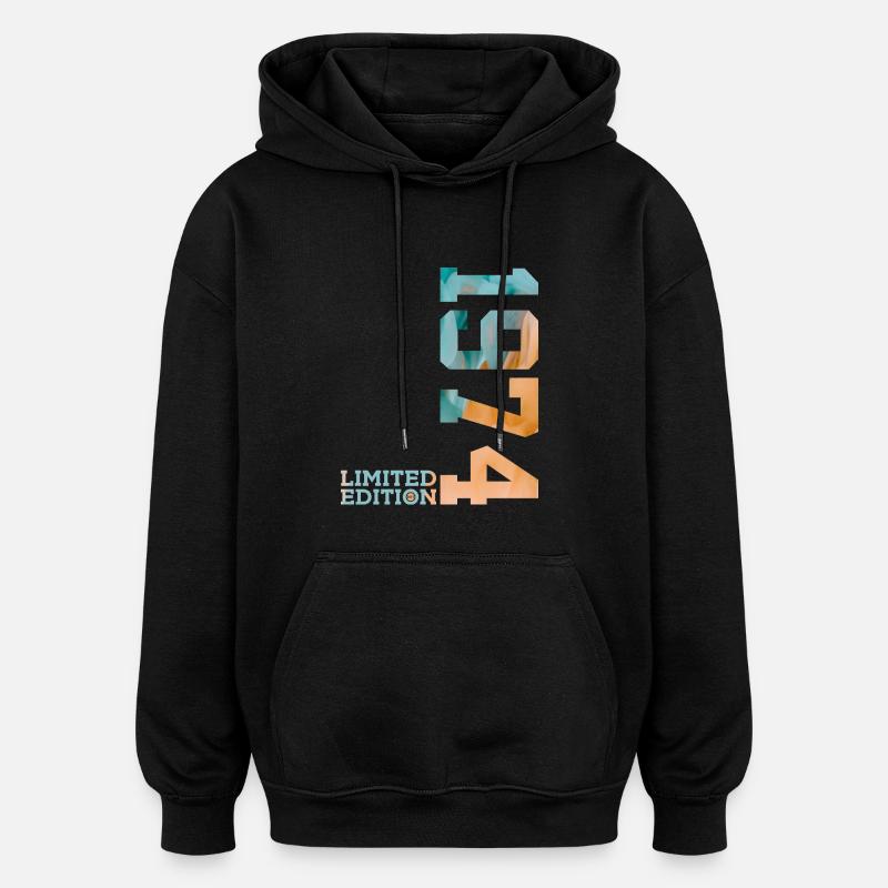 52E ANNIVERSAIRE ÉDITION LIMITÉE 1974 - Sweat à capuche oversize unisexe - noir