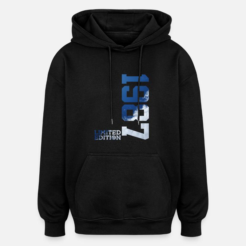 ÉDITION LIMITÉE 39E ANNIVERSAIRE 1987 - Sweat à capuche oversize unisexe - noir