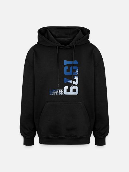 LIMITED EDITION 1979 47TH BIRTHDAY - Oversized Unisex Hoodie - black