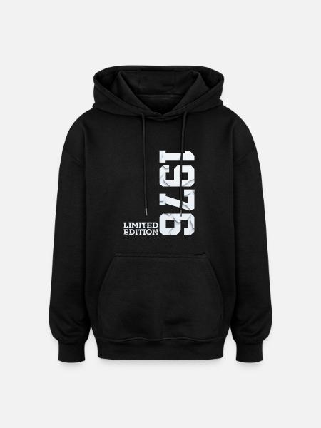50E ANNIVERSAIRE ÉDITION LIMITÉE 1976 - Sweat à capuche oversize unisexe - noir