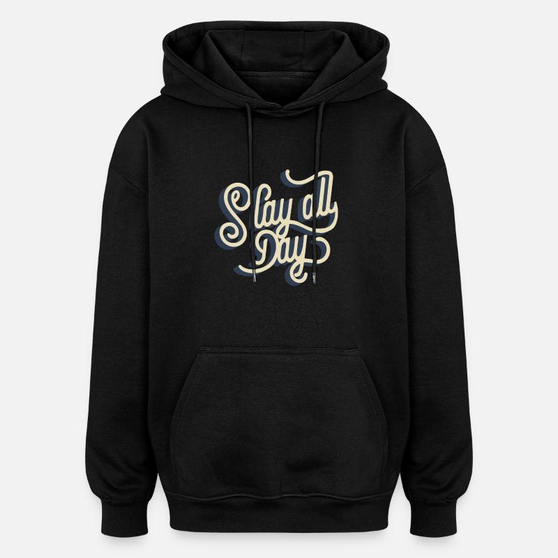 Tuez toute la journée - Sweat à capuche oversize unisexe - noir