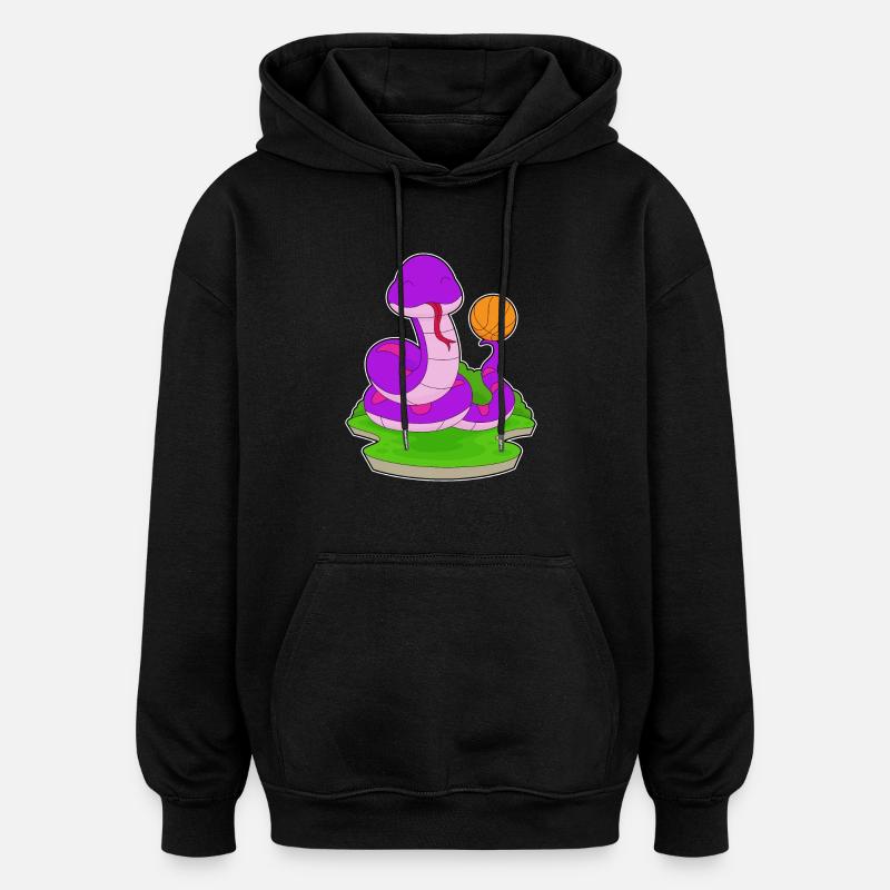 Serpent Basketteur Basketteur - Sweat à capuche oversize unisexe - noir
