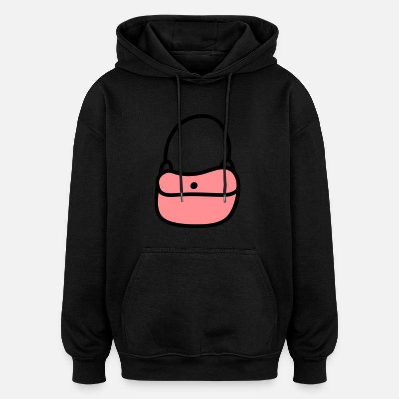 Sac à main - Sweat à capuche oversize unisexe - noir