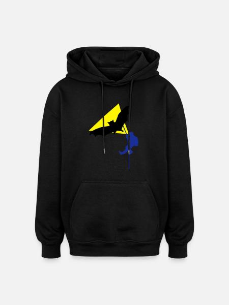caving 9 - Oversized Unisex Hoodie - black